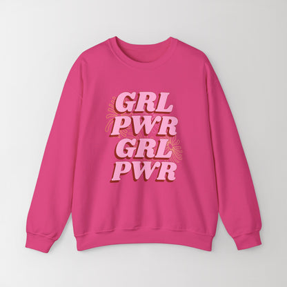 Heavy Blend Crewneck Sweatshirt "GRL PWR"