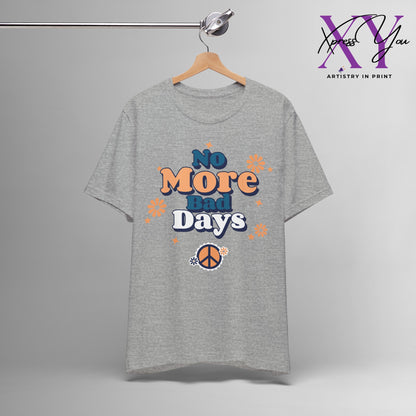 No More Bad Days T-Shirt - Orange & Blue