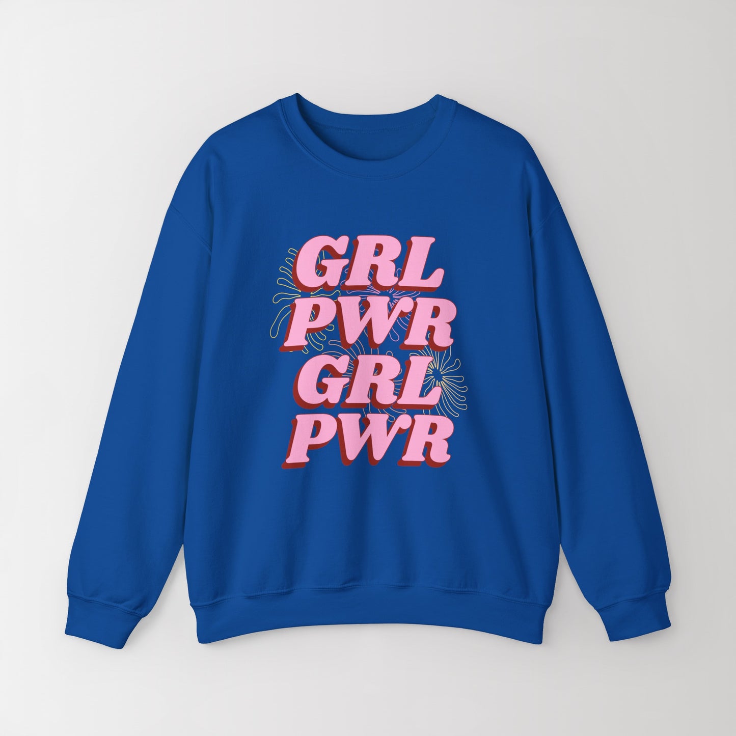 Heavy Blend Crewneck Sweatshirt "GRL PWR"