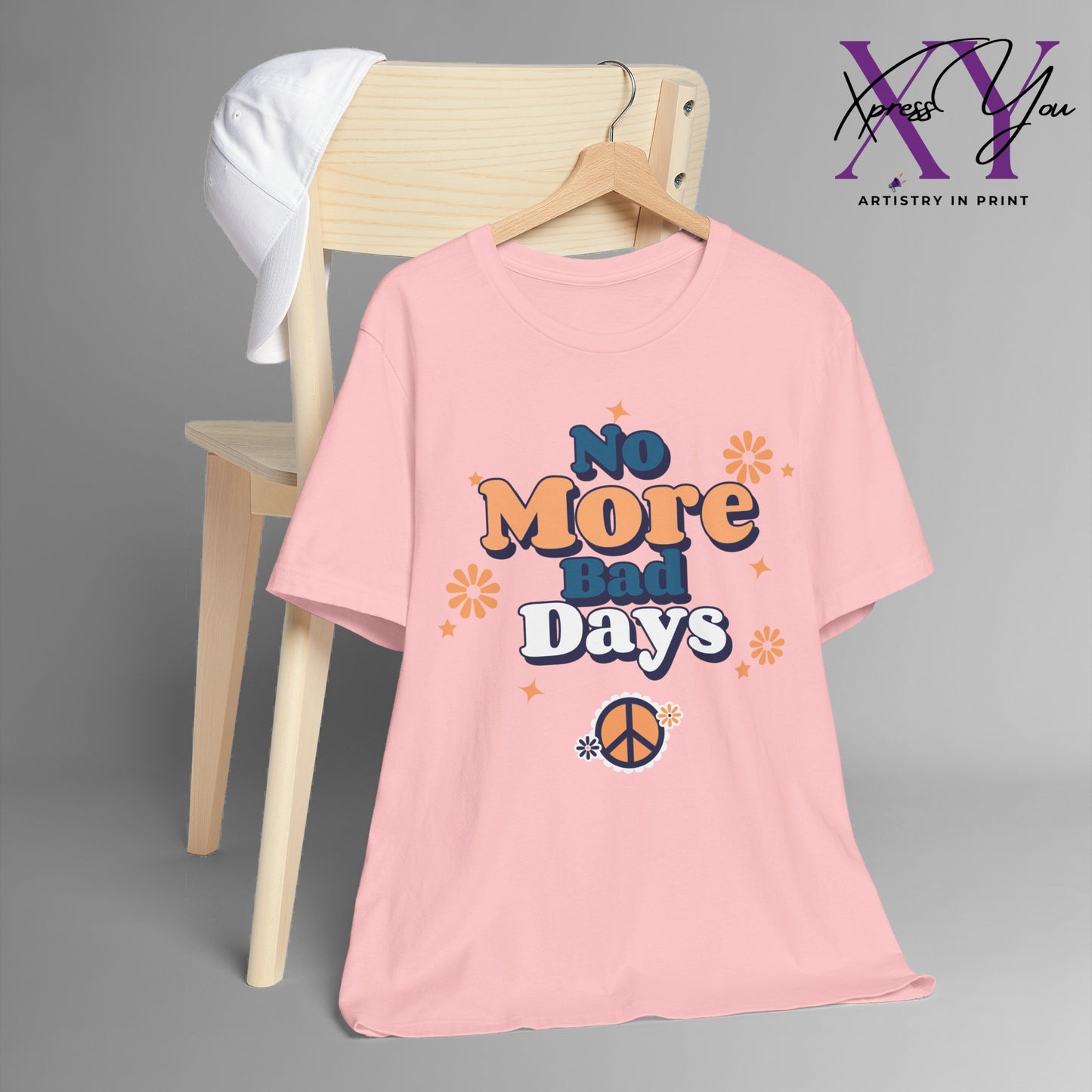 No More Bad Days T-Shirt - Orange & Blue