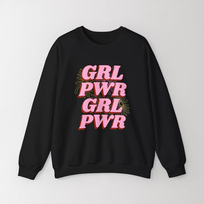 Heavy Blend Crewneck Sweatshirt "GRL PWR"