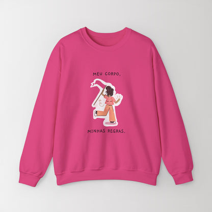 Blend Crewneck Sweatshirt "Meu Corpo, Minhas Regras"