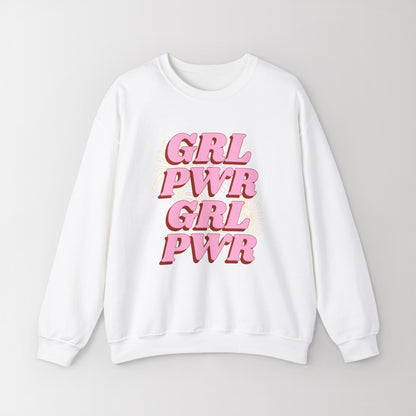 Heavy Blend Crewneck Sweatshirt "GRL PWR"