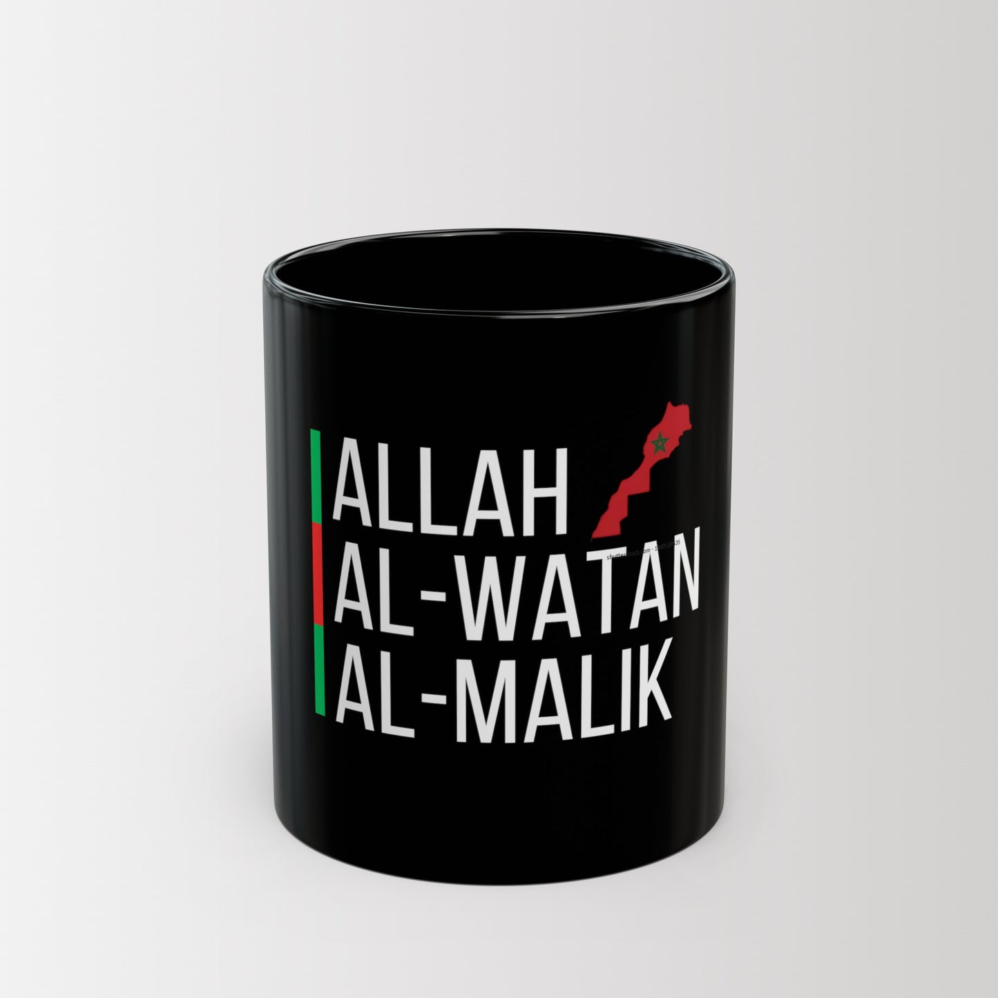 Black Mug ALLAH AL-WATAN AL-MALIK