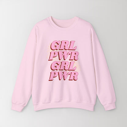 Heavy Blend Crewneck Sweatshirt "GRL PWR"