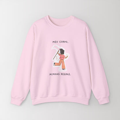 Blend Crewneck Sweatshirt "Meu Corpo, Minhas Regras"