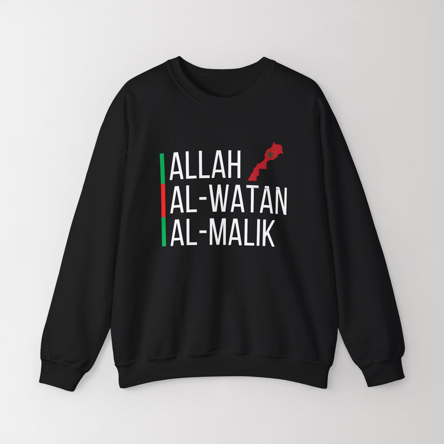 Sudadera con cuello redondo ALLAH AL-WATAN AL-MALIK