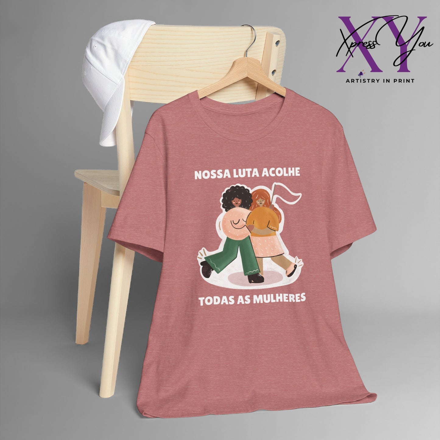 Short Sleeve Tee "Nossa Luta Acolhe Todas as Mulheres"