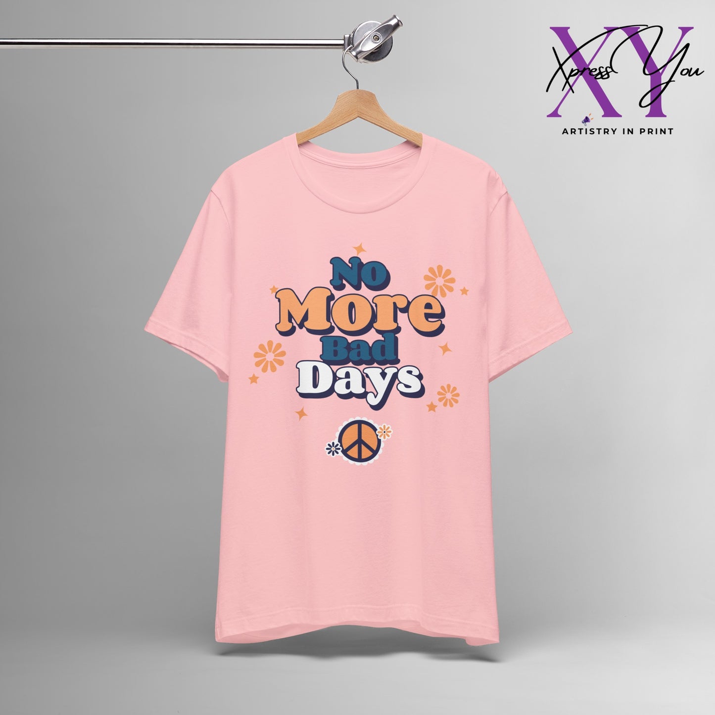 No More Bad Days T-Shirt - Orange & Blue