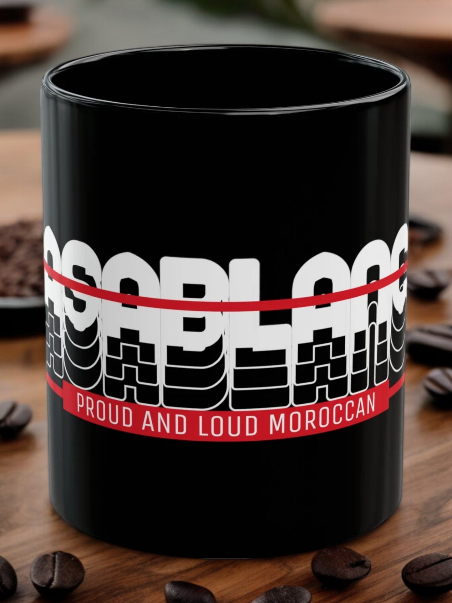 Taza Negra "CASABLANCA"