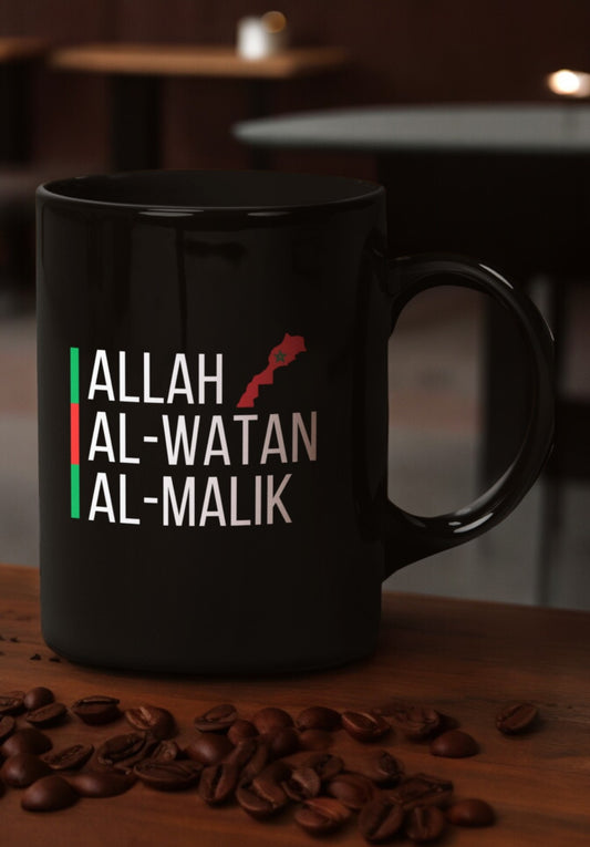 Black Mug ALLAH AL-WATAN AL-MALIK