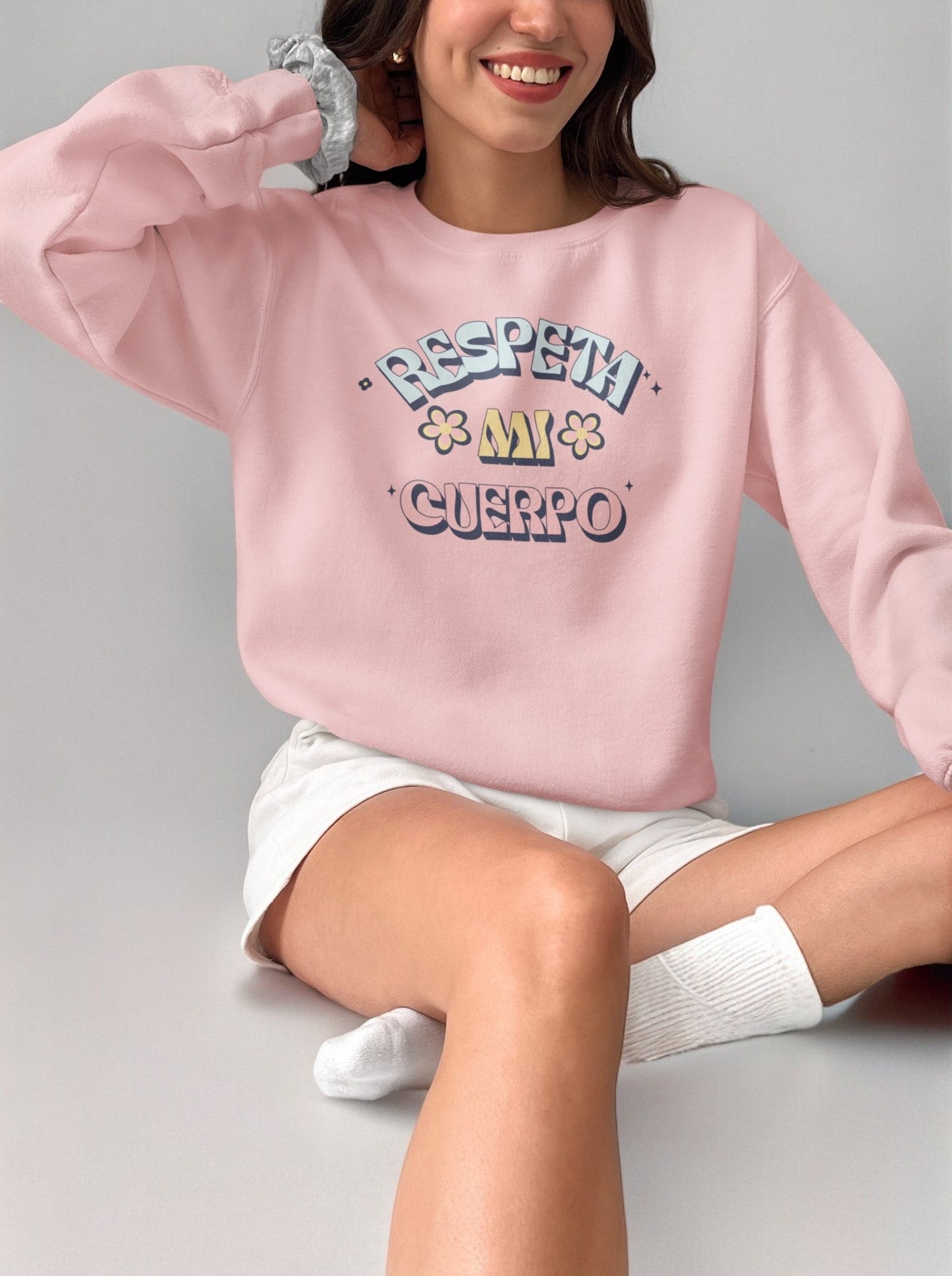 Heavy Blend Crewneck Sweatshirt "Respeta Mi Cuerpo"